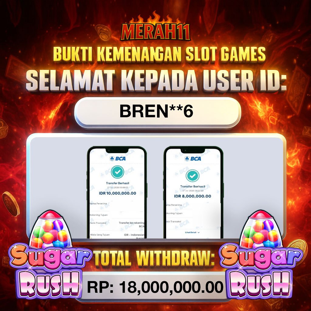 MERAH11: JACKPOT SUHAR RUSH , Rp18,000,000.00, ~ LUNAS