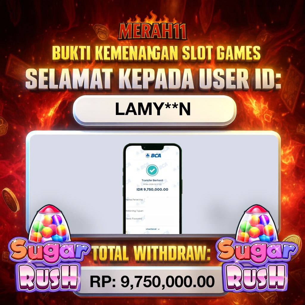 MERAH11: JACKPOT , Rp9,750,000.00, ~ LUNAS