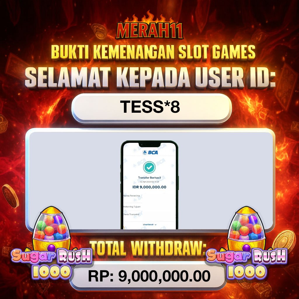 MERAH11: JACKPOT , Rp9,000,000.00, ~ LUNAS