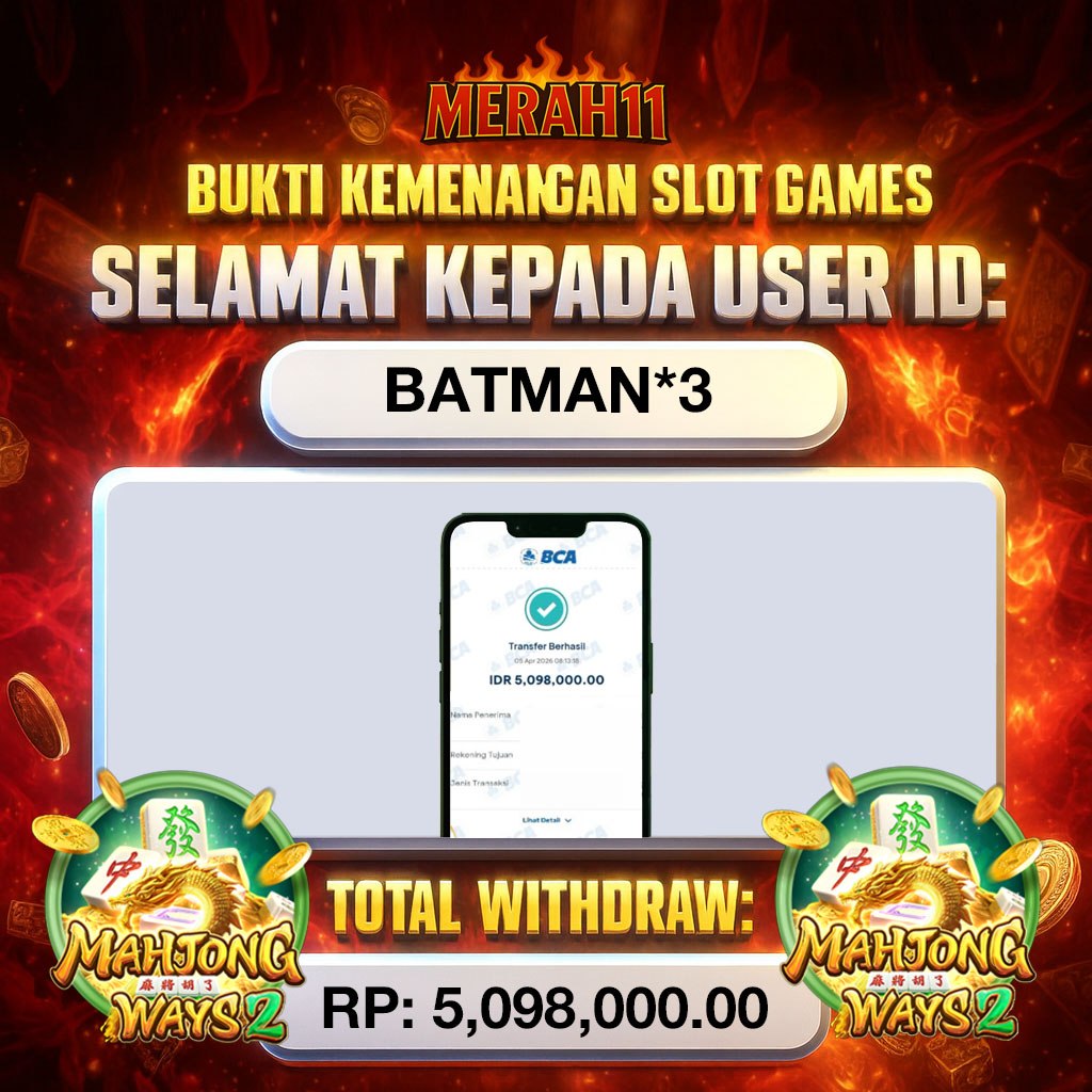 MERAH11: JACKPOT , Rp5,098,000.00, ~ LUNAS