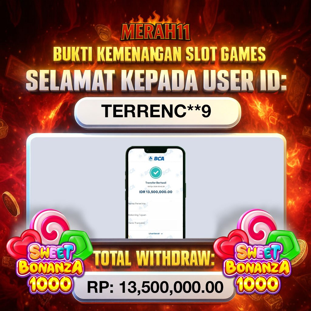 MERAH11: JACKPOT , Rp13,500,000.00, ~ LUNAS